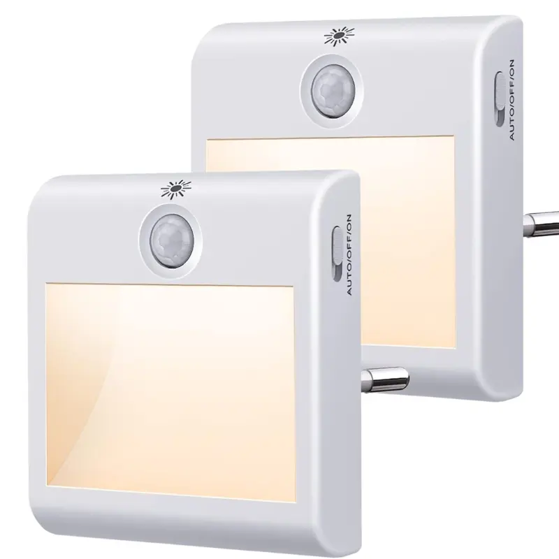 Pack x2 luces nocturnas con sensor de movimiento