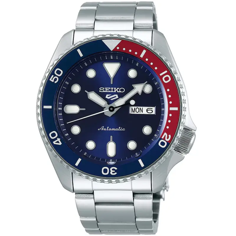 Reloj SEIKO Sports 5, incluye el «PEPSI» ¡Varios colores!