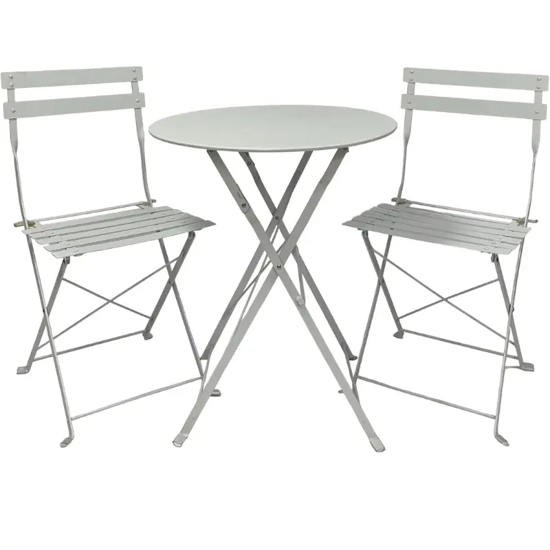 Conjunto de Mesa y 2 Sillas Plegables Astan Hogar