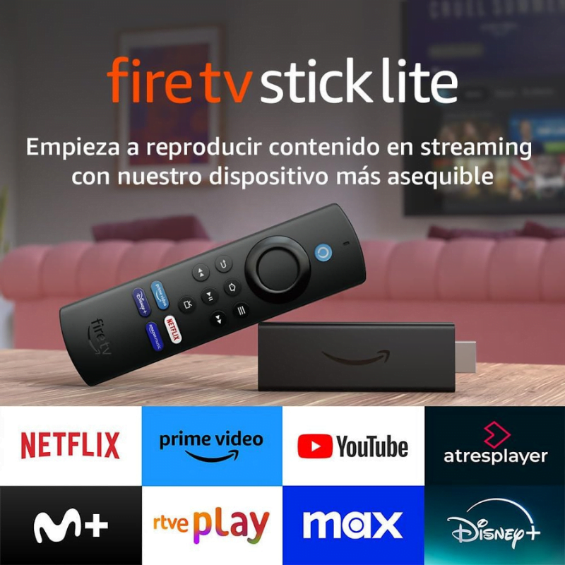 Fire TV Stick Lite con mando por voz Alexa