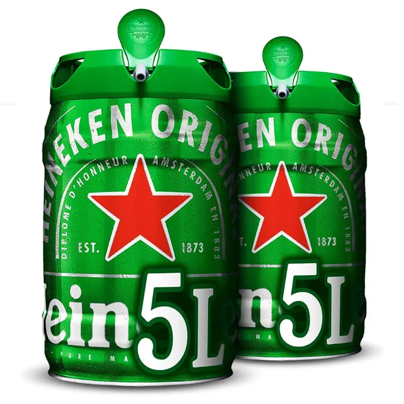 Pack x2 Barriles cerveza Heineken con grifo