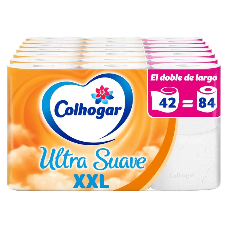 Pack x42 rollos papel higiénico Colhogar Ultra Suave XXL