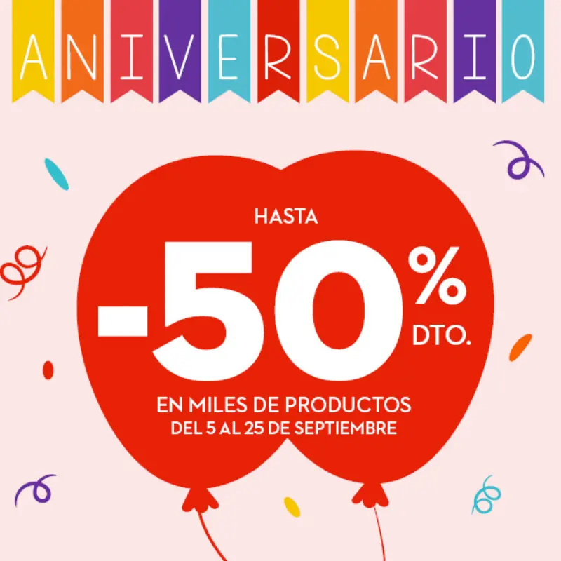 Aniversario Conforama ¡Ofertones en miles de artículos!