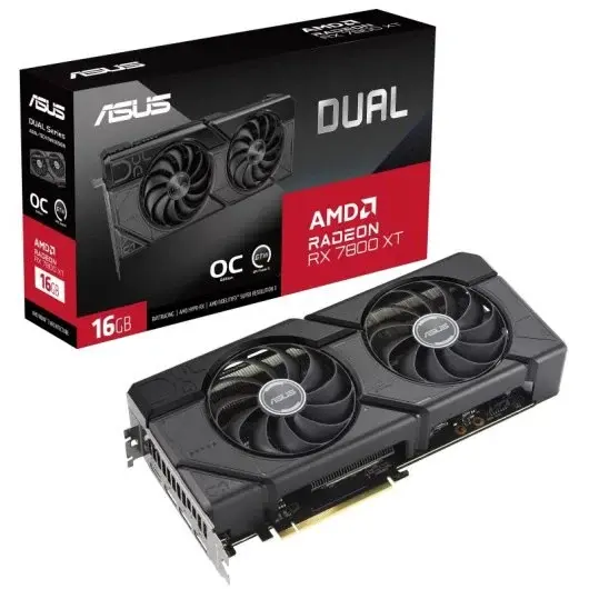 Tarjeta gráfica ASUS Dual Radeon RX 7800 16GB