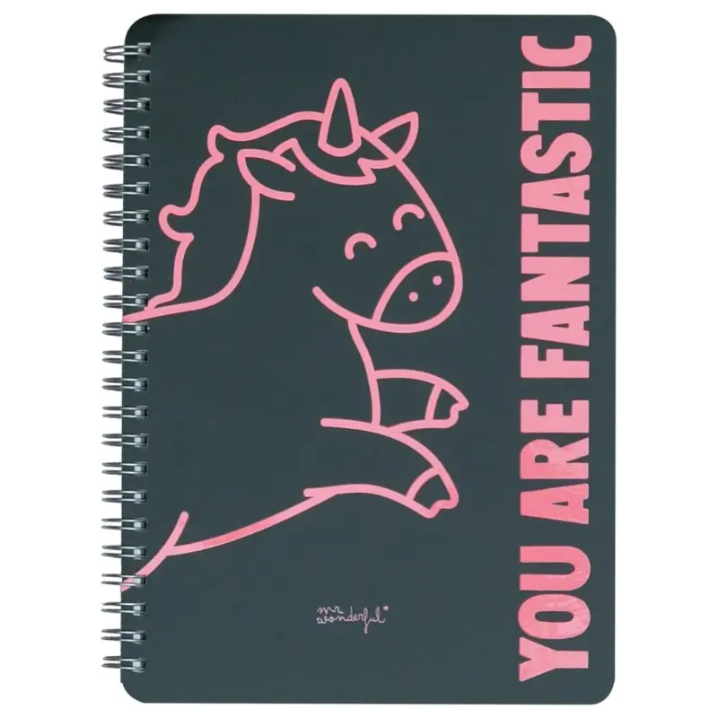 Libreta Mr. Wonderful Unicornio de tamaño A5
