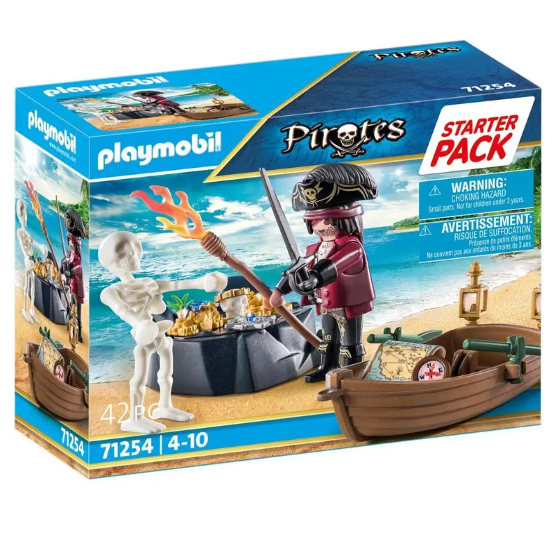 Playset Playmobil Pirata con Bote de remos