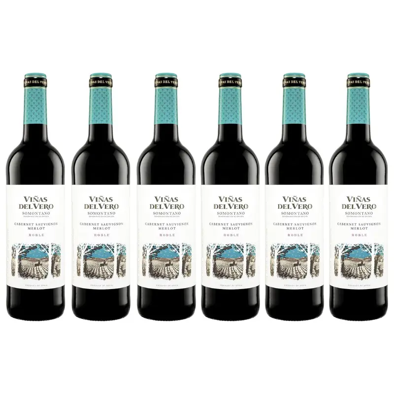 Pack x6 botellas de vino tinto Viñas del Vero (D.O. Somontano)