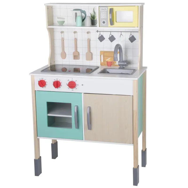 Cocina de Juguete de Madera 66x30x97 cm