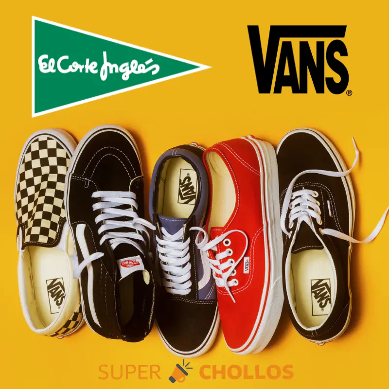 Hasta 50% DTO. en ropa y calzado Vans en El Corte Inglés