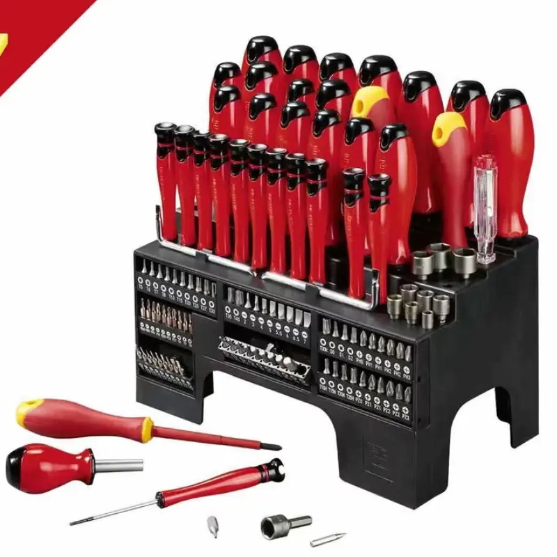 Set XXL de destornilladores y puntas 116 piezas