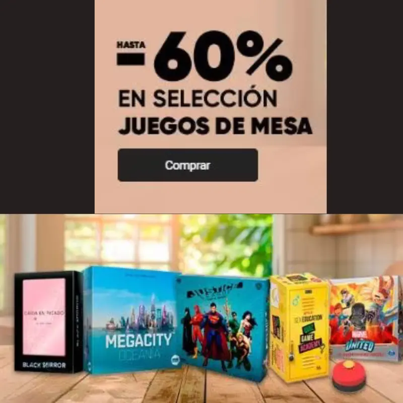 FNAC: hasta 60% DTO. en selección juegos de mesa