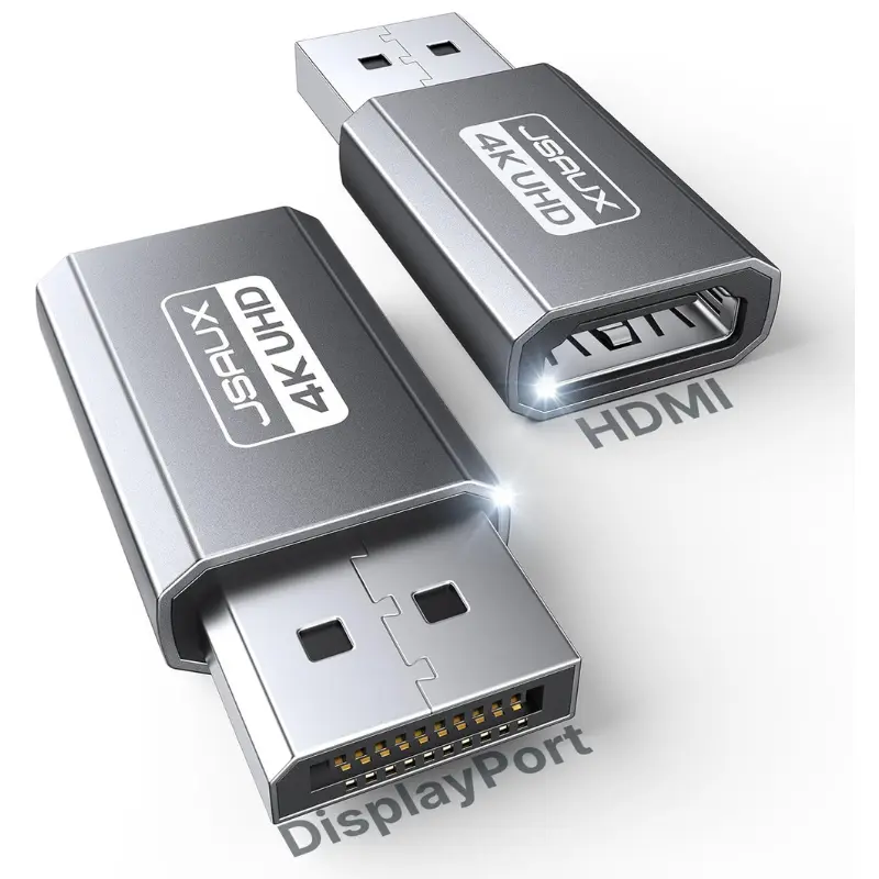 Pack x2 Adaptador DisplayPort a HDMI 4K