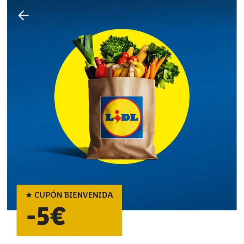 5€ GRATIS al descargar la APP Lidl Plus