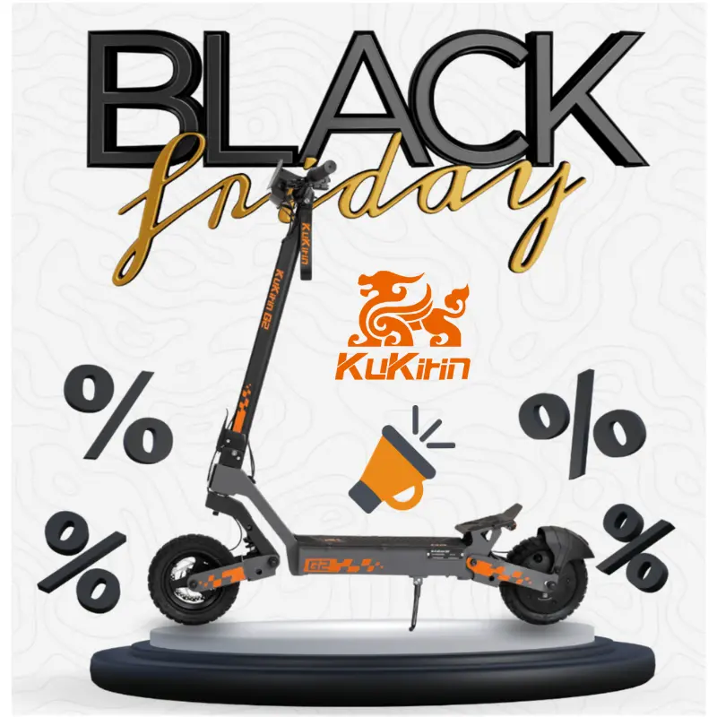 Black Friday Kukirin: Ofertas en patinetes eléctricos