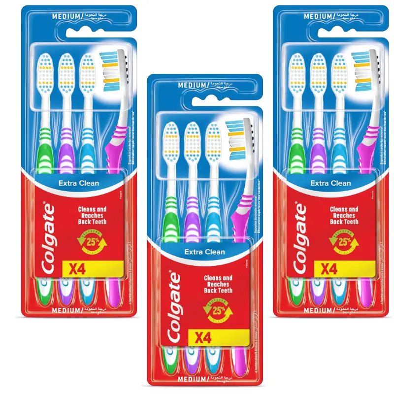 Pack x8 cepillos dientes Colgate Extra Clean
