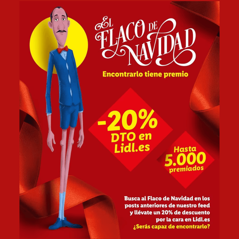 El Flaco de la Navidad de Lidl ¡20% DTO. EXTRA en TODO!