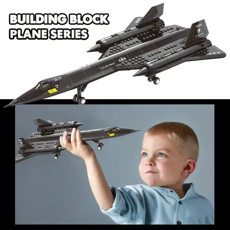 Set de construcción Blackbird SR-71 con 184 piezas