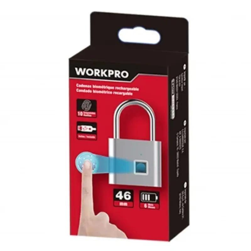 Cerradura Biométrica Recargable con Huella Dactilar 