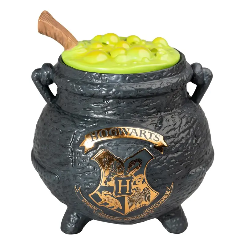 Galletero Harry Potter: caldero de cerámica con tapa hermética