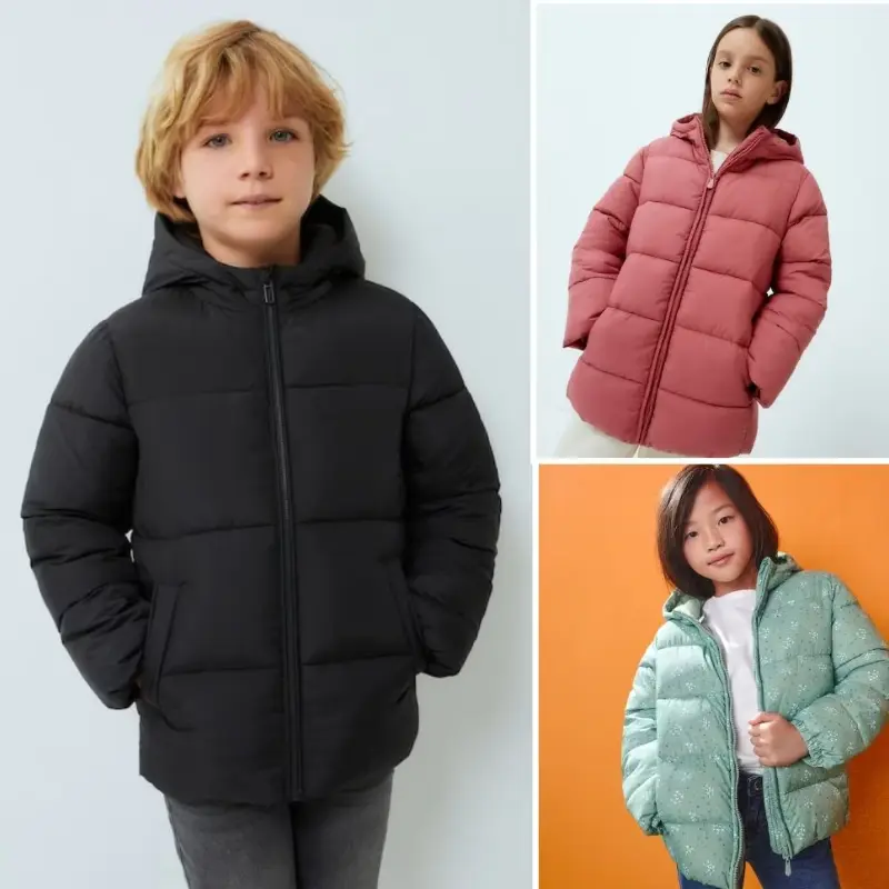 Parka básica de niñ@s en 4 colores (Tallas 4 – 16 años)