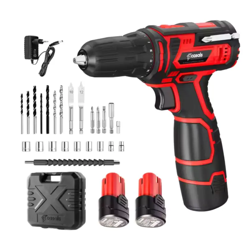 Taladro – atornillador Casals con dos baterías