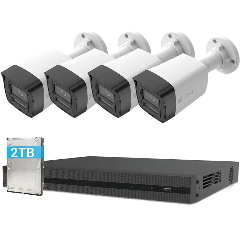 Kit 4x cámaras vigilancia 4K + disco duro 2 TB [OFERTA]