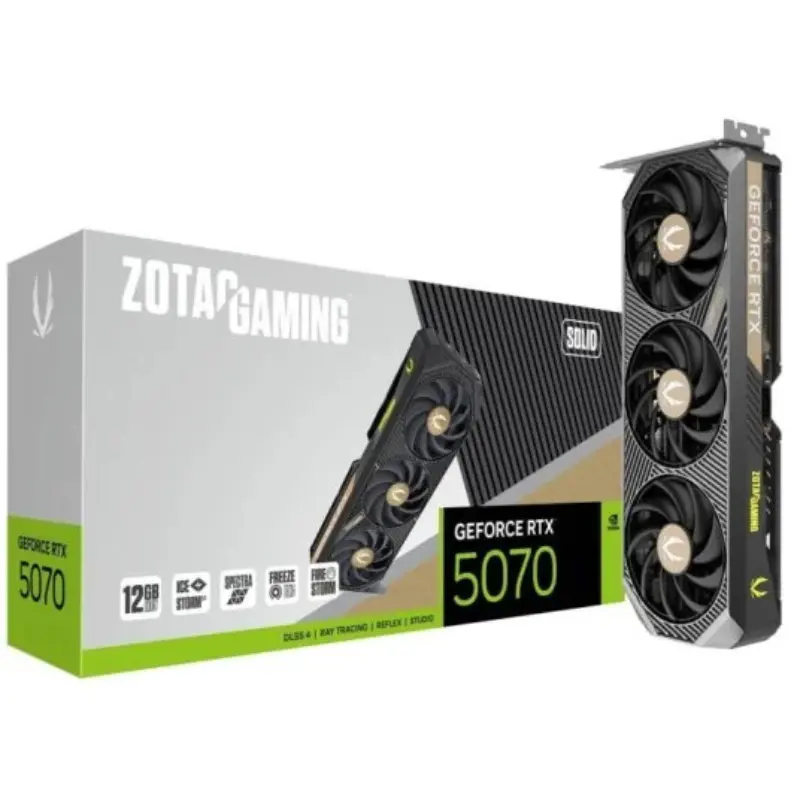 Tarjeta Gráfica ZOTAC GAMING GeForce RTX 5070 SOLID