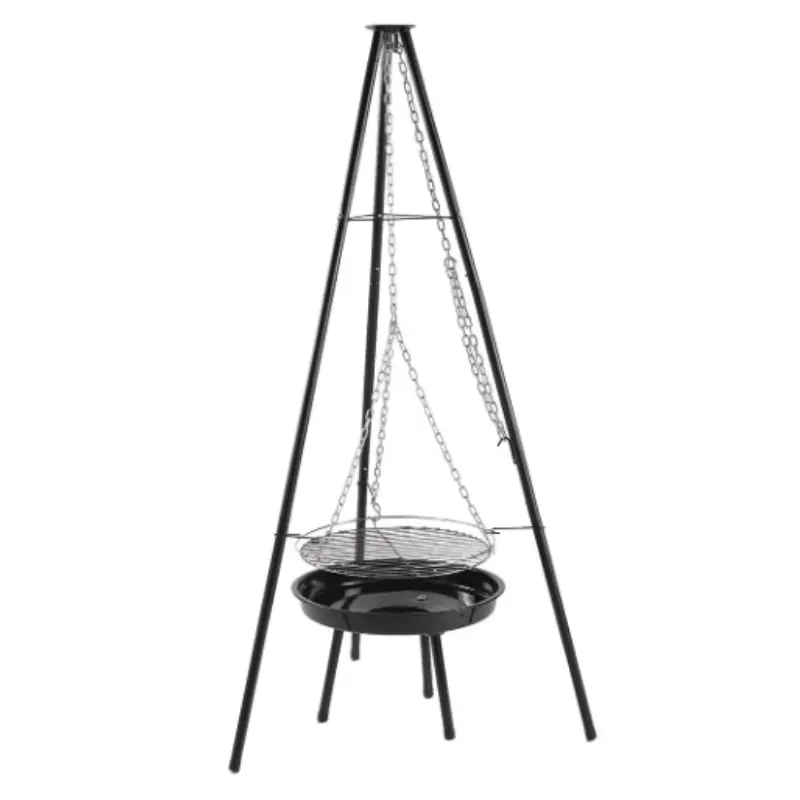 Barbacoa colgante con parrilla de altura regulable [OFERTA]