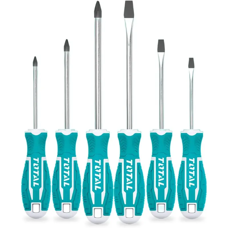 Juego x6 Destornilladores TOTAL con Punta Imantada