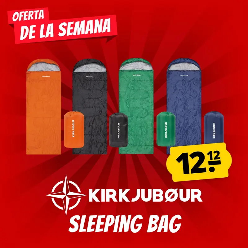 Saco de dormir KIRKJUBØUR ¡Varios colores! [OFERTA]