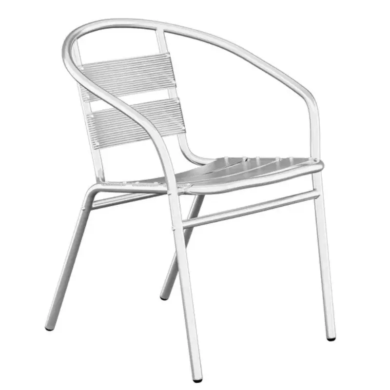 Silla apilable de jardín 100% aluminio