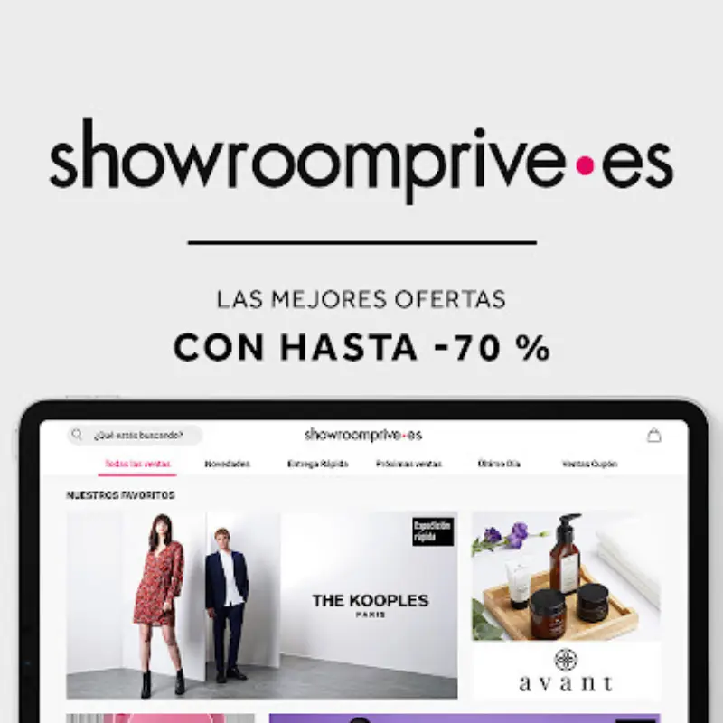 Los mejores OUTLETS DEL DÍA en ShowRoomPrive ¡5€ GRATIS!