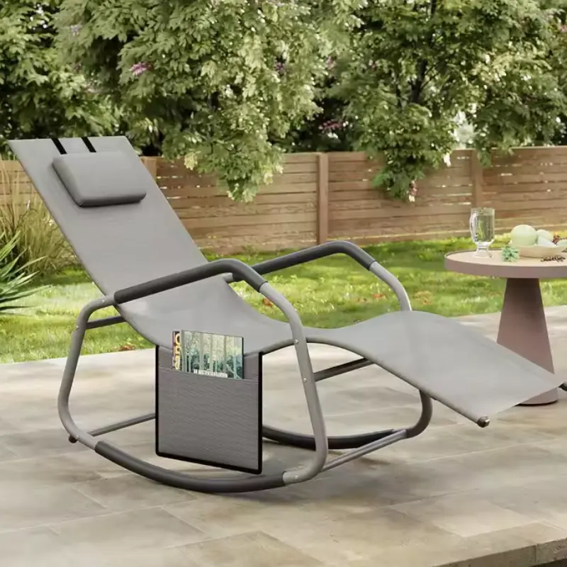 Tumbona mecedora SONGMICS [CUPÓN DESCUENTO]