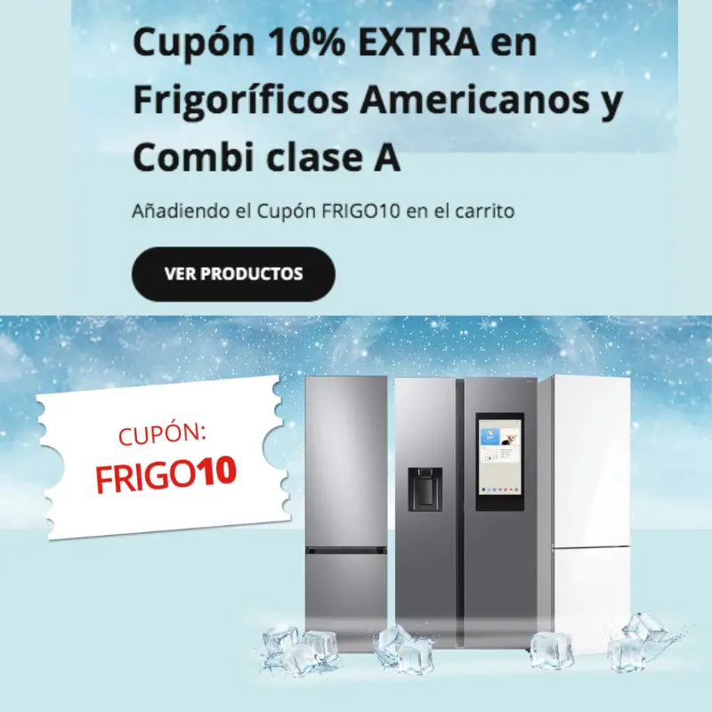 Worten | Cupón 10% EXTRA en Frigoríficos y congeladores