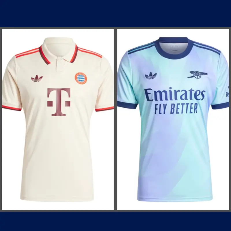 Camiseta Adidas Bayern y Arsenal 24/25 [OFERTA]