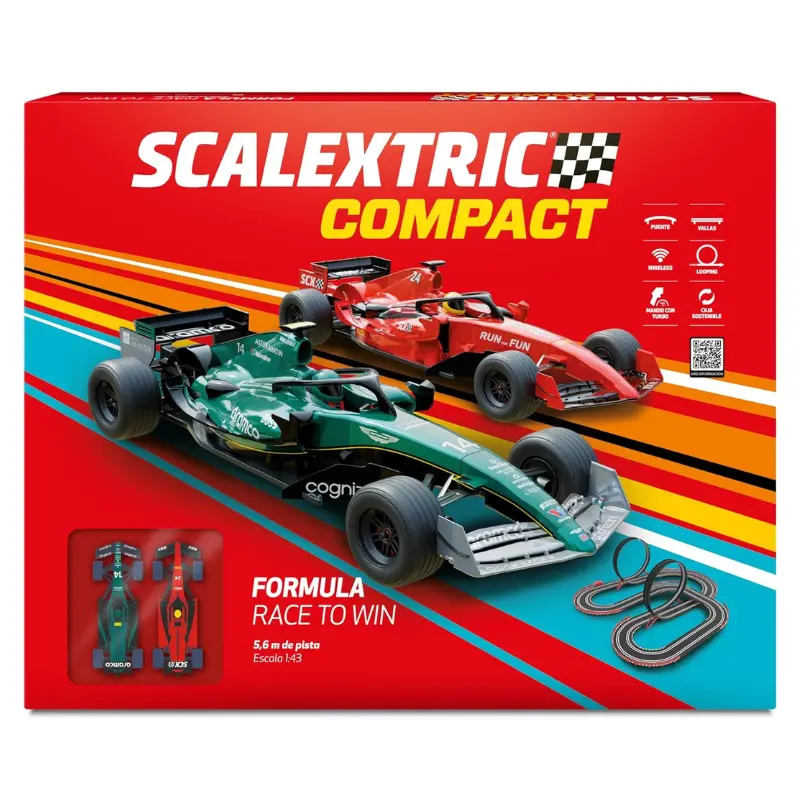 SCALEXTRIC – Circuito Compact 2 Coches y 2 mandos 1:43