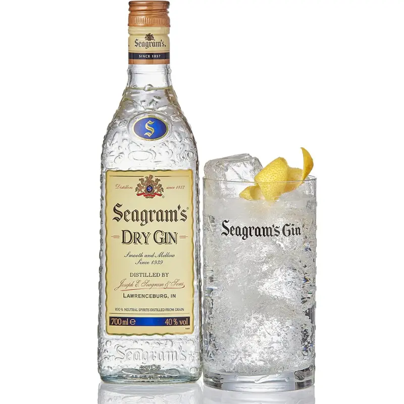 Pack x2 botella ginebra Seagrams 1L [OFERTA]