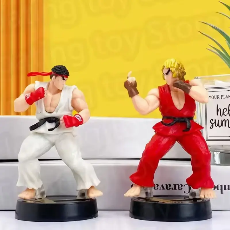 Mini figuras: Street Fighter Ken Masters y Ryu (9cm) [OFERTA]