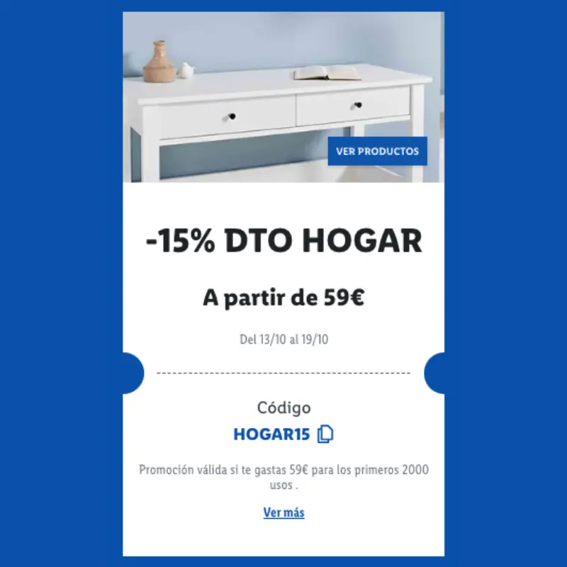 LIDL: -20% DTO. EXTRA por la compra de productos de hogar