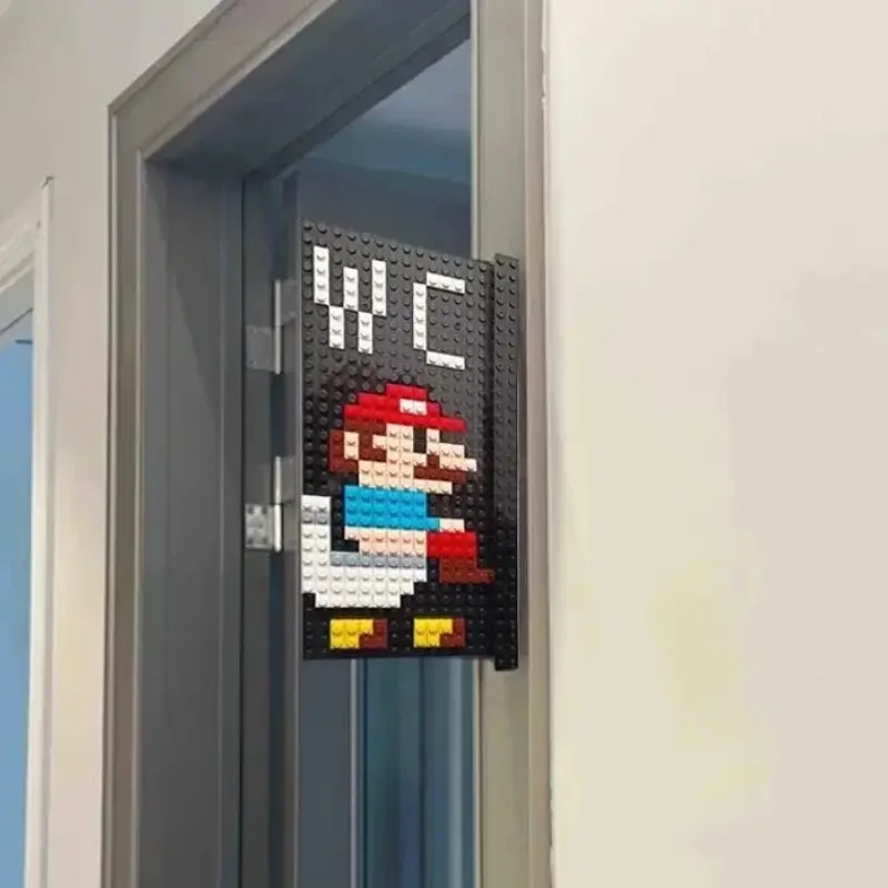 Cartel WC Super Mario pixelado estilo LEGO [OFERTA]