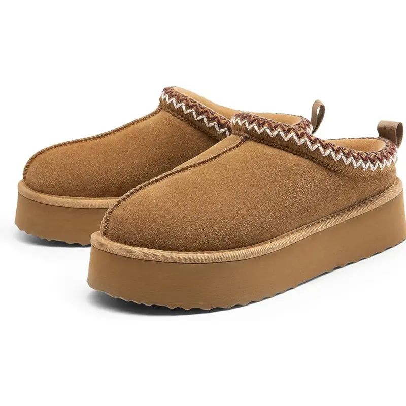 Zapatillas de Ante Genuino con Plataforma [OFERTA]