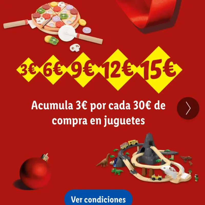 Lidl | 3€ GRATIS por 30€ gastados en juguetes