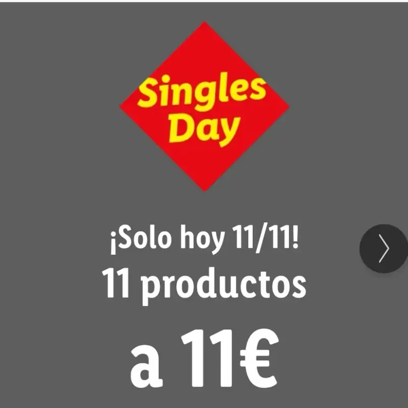 Lidl Singles Day | SOLO HOY 11 productos a 11€