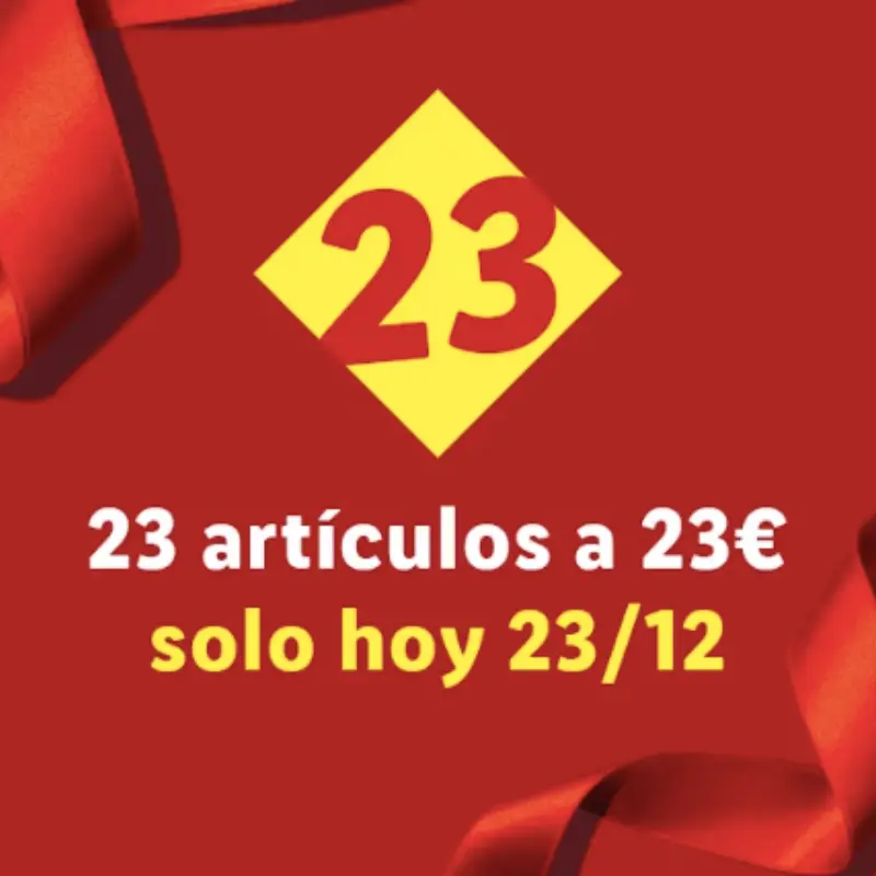 Calendario de Adviento Lidl ¡Hoy 23 artículos a 23€!