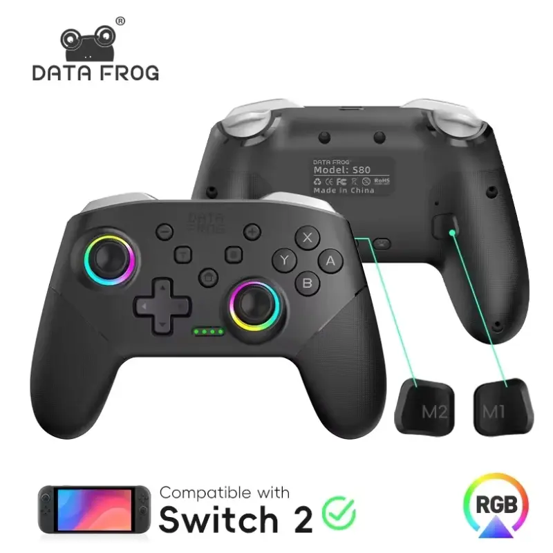 Controlador inalámbrico Data Frog para Nintendo Switch/PC