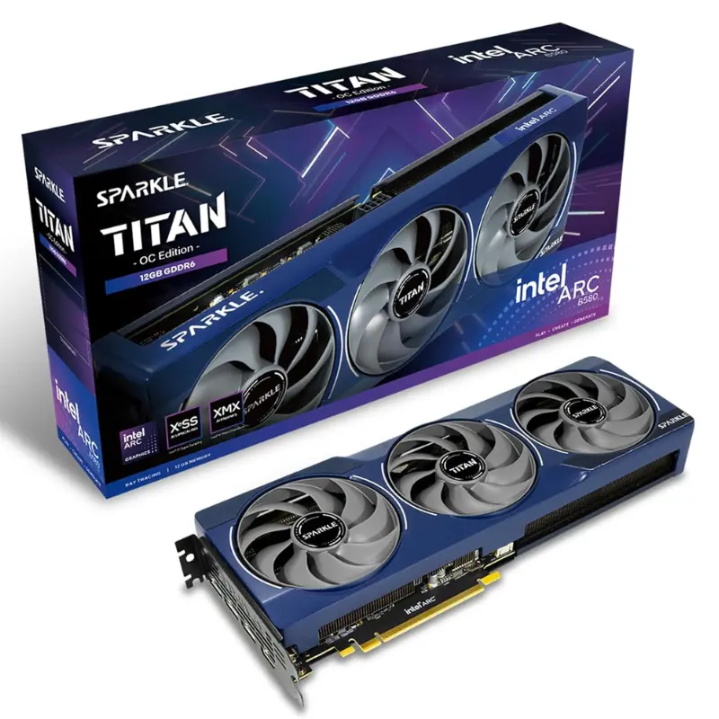 Tarjeta gráfica SPARKLE VGA Intel ARC B580 TITAN OC 12GB DDR6
