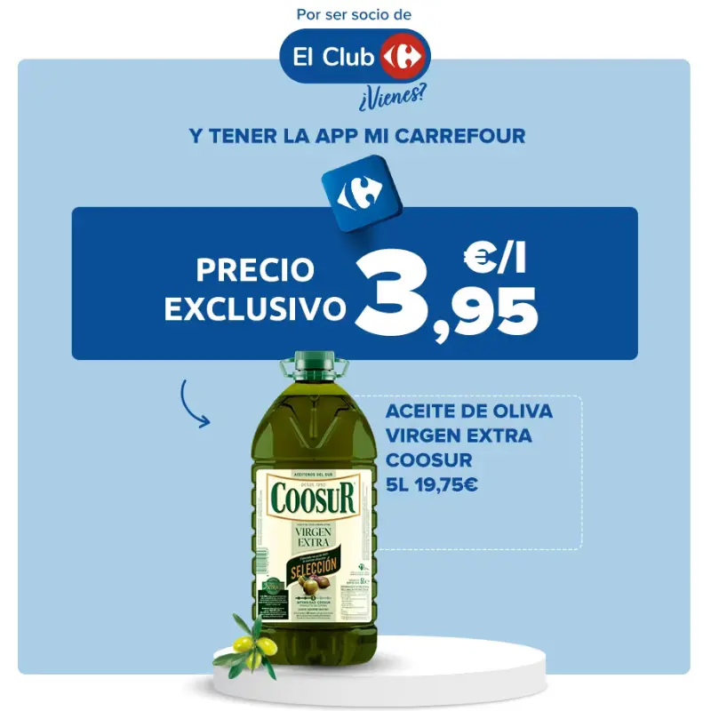 Aceite de oliva virgen extra Coosur 5L