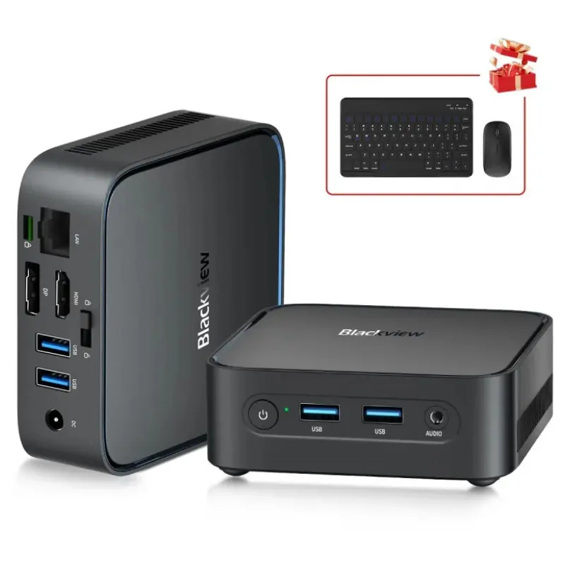 Blackview MP50 (Ryzen 5, 16GB SSD+512GB, W11 Pro) + ratón y teclado