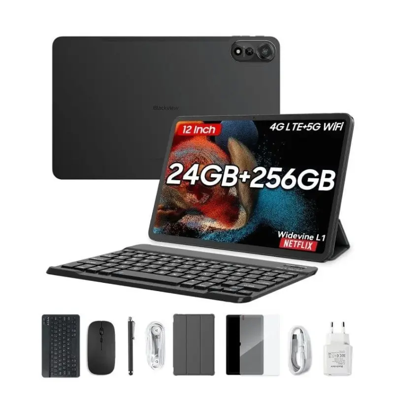 Tablet Blackview Mega 2 con Teclado, Stylus Pen y funda