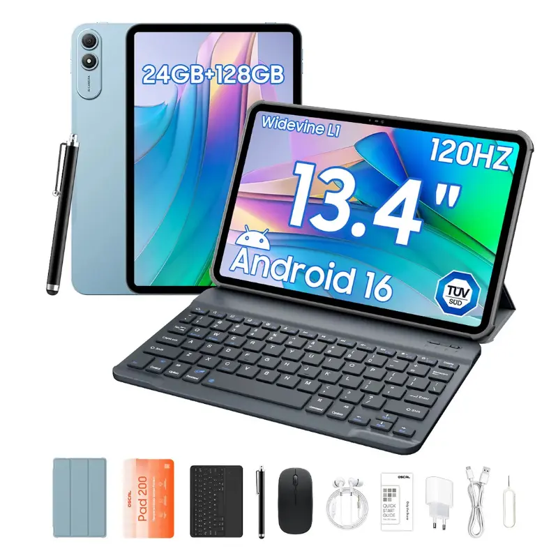 Tablet OSCAL PAD 200 de 13,4″ con 24+128GB + accesorios